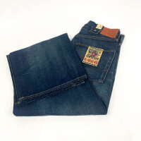 Ralph Lauren Kenley Jeans, Größe 28, Vintage-Wide-Fit, Kenley Wash, Blau, High Waist, Baumwolle
