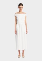 Weekend Max Mara Prosit Kleid, Größe 48, Modell 2515221036, elegantes Midikleid, tailliert, Langarm, hochwertiger Stoff