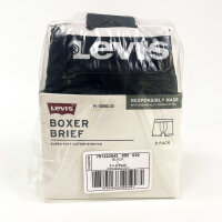 Levi’s 2er-Pack Herren Boxer Briefs, Größe L, Schwarz, 3 Sets, bequeme Baumwoll-Boxershorts