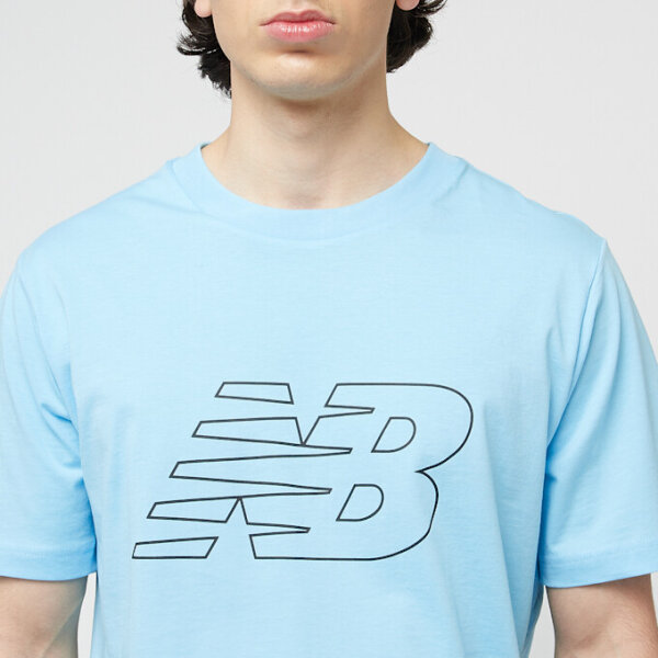 New Balance 60300534 Flying NB T-Shirt S, Team Sky Blue, atmungsaktiv, sportlich, Kurzarm