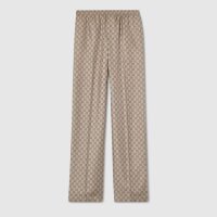 GUCCI ZAUUN Hose, Modell 864357, bedruckter Seidentwill,...