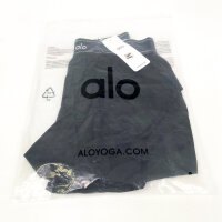 alo Yoga Match Point Shorts, Größe M (8-10), Schwarz, atmungsaktiv, elastischer Bund, sportliche Damen-Shorts