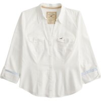 Hollister Damenhemd, Modell Cotton Easy, Knopfleiste,...