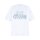 VETEMENTS Unisex T-Shirt, Size L, White, Scribbled Car Print, Model 7034, Oversized, Cotton