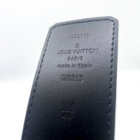 Louis Vuitton LV Initiales reversible belt, 110 cm, Graphite, wearable on both sides, iconic buckle