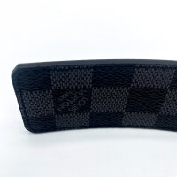 Louis Vuitton LV Initiales reversible belt, 110 cm, Graphite, wearable on both sides, iconic buckle