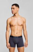 Levi’s Herren Boxer 2er-Pack, Größe M, Blau/Braun, bequeme Baumwoll-Boxershorts, elastischer Bund