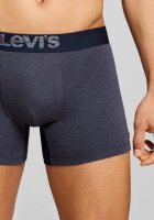 Levi’s Herren Boxer 2er-Pack, Größe M, Blau/Braun, bequeme Baumwoll-Boxershorts, elastischer Bund