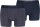 Levi’s Herren Boxer 2er-Pack, Größe M, Blau/Braun, bequeme Baumwoll-Boxershorts, elastischer Bund