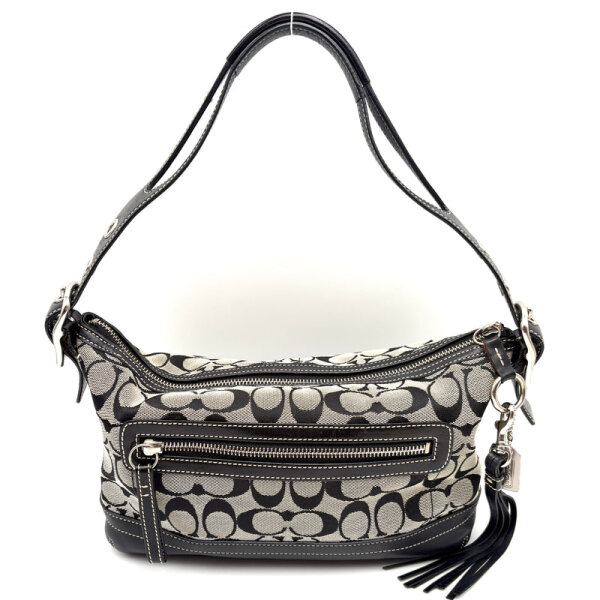 Coach Tabby shoulder bag F04U-9363, canvas, signature design, 30x18 cm, elegant look, versatile carrying options