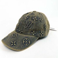 Louis Vuitton Cap, Monogram Washed Denim, Baseball Cap, Adjustable, Iconic LV Pattern, Unisex