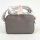 Coccinelle DTP Alpha handbag E1DTP150280, grained leather, light grey, shoulder bag, elegant design