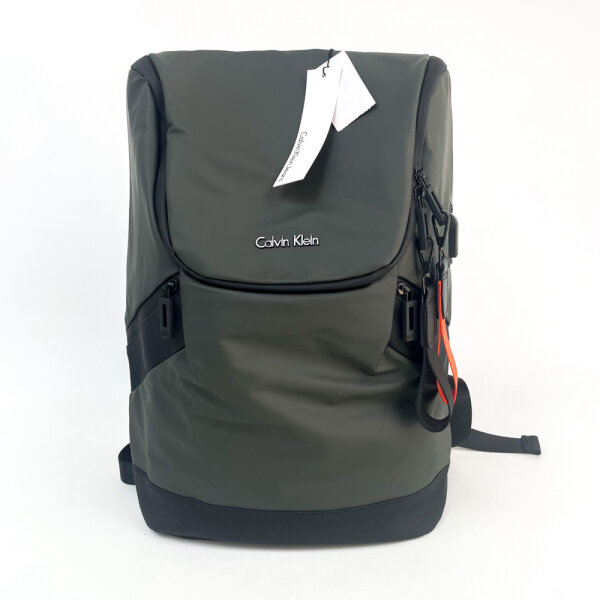 Calvin Klein Jeans Rucksack, modischer Tagesrucksack, Logo-Print, verstellbare Schulterriemen, Hauptfach mit Reißverschluss