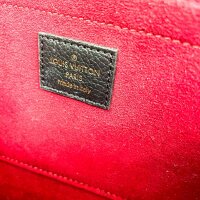 Louis Vuitton Félicie Pochette M82479, Umhängetasche, Schwarz/Beige, Monogram Empreinte Leder, 21x12x3 cm