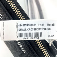 Marc Jacobs shoulder bag, model 4F4SMN001S01, small, black, 16.5x5x11 cm, compact, elegant design