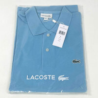 Lacoste L1212 Mens Slim Fit Polo Shirt, Size M, Light Blue, Cotton, Slim Fit