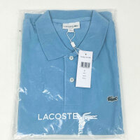 Lacoste L1212 Herren Slim-Fit Poloshirt, Größe XXL, hellblau, Baumwolle, schmale Passform, Modell 267209