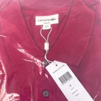 Lacoste PH4012 Herren Slim-Fit Poloshirt, Größe M, Rot, Baumwolle, Schmale Passform