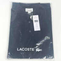 Lacoste L1212 Herren-Poloshirt, Größe M, Schwarz, Baumwolle, Slim Fit, Kurzarm, klassischer Kragen