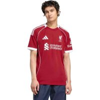 ADIDAS Liverpool FC Mens Home Jersey 25/26, Size S, Red, Model JV6423, Breathable, Club Logo
