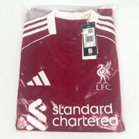 ADIDAS Liverpool FC Mens Home Jersey 25/26, Size S, Red, Model JV6423, Breathable, Club Logo