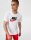 Nike Herren T-Shirt AR5004, Sportswear Icon Futura, Größe L, Weiß-Rot, Kurzarm, Baumwolle