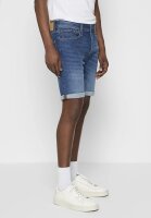 JACK & JONES Mens Denim Shorts XL, Regular Fit, Blue Denim, Classic 5-Pocket, Button Closure
