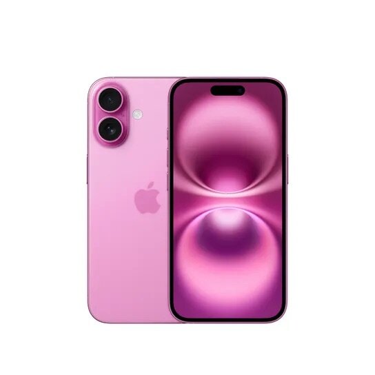 Apple iPhone 16 Smartphone, 128 GB, Pink, originalverpackt, unbenutzt, Modell MYEA3QL/A, A3287
