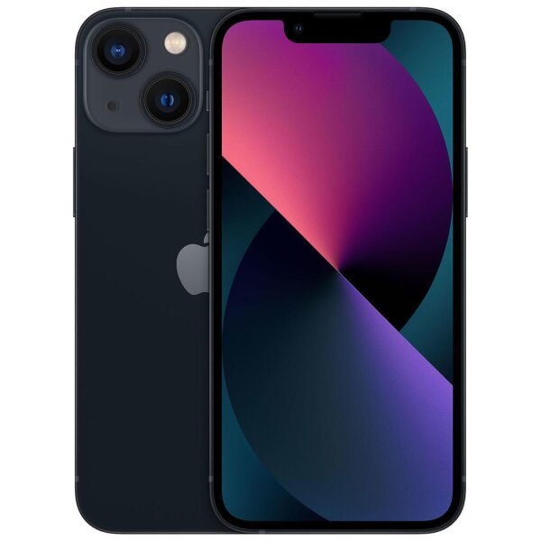 Apple iPhone 13 mini, 128 GB, Mitternacht, Modell A2481, MLA13LL/A, Smartphone, 100% Akkukapazität, inkl. Ladekabel