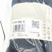 Adidas gepolsterte Unisex-Sport-Knöchelsocken, Größe M (40-42), 3 Paar, IA3947, Schwarz