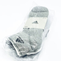 Adidas padded unisex sportswear ankle socks, size L (43-45), 3 pairs, IA3948, black/grey/white