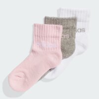 Adidas Kids Unisex Linear Ankle Socks, Size KXXL (31-33),...