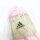 Adidas Kids Unisex Linear Ankle Socks, Size KXXL (31-33), 3 Pairs, Grey/White/Pink, IV7149