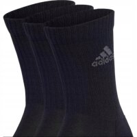 Adidas Unisex High Socken, Größe S (37-39), 3 Paar, Baumwolle IA3950, Schwarz