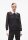 Karl Lagerfeld AW11008 Blouse, black and white, with tie belt, chiffon, size 46