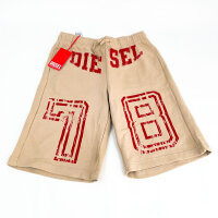 Diesel J02186 Jungen-Sweatshorts, Diesel 78 Logo, Größe 14 Jahre, Hellbraun