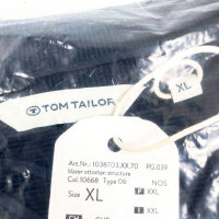 Tom Tailor Blazer mit Ottoman-Struktur, Größe XL, Unisex, Sky Captain Blue, 1038703