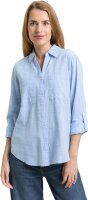 Tom Tailor Damen-Bluse mit Brusttaschen, Größe 38, Dreamy Blue, 1035247