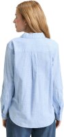 Tom Tailor Damen-Bluse mit Brusttaschen, Größe 38, Dreamy Blue, 1035247