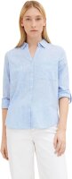 Tom Tailor Damen-Bluse mit Brusttaschen, Größe 38, Dreamy Blue, 1035247