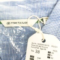 Tom Tailor Damen-Bluse mit Brusttaschen, Größe 38, Dreamy Blue, 1035247