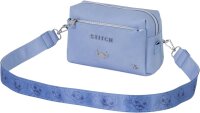 Disney Uni Ginger Bag Lilo & Stitch, rechteckige Umhängetasche, Blau, 10 x 23 x 16 cm, 08141