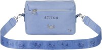 Disney Uni Ginger Bag Lilo & Stitch, rechteckige Umhängetasche, Blau, 10 x 23 x 16 cm, 08141