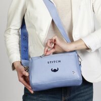 Disney Uni Ginger Bag Lilo & Stitch, rechteckige Umhängetasche, Blau, 10 x 23 x 16 cm, 08141