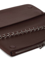 Zadig & Voltaire Rock Genarbte Leder 25W Clutch, burgunderrotes, 27 x 13,5 x 2 cm, LWBA00001