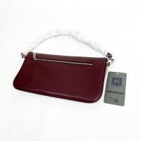 Zadig & Voltaire Rock Genarbte Leder 25W Clutch, burgunderrotes, 27 x 13,5 x 2 cm, LWBA00001
