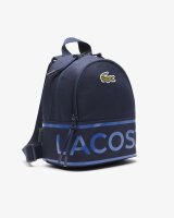 LACOSTE Unisex Touring Backpack - Dark Blue, Canvas,...