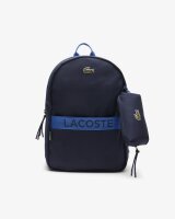 LACOSTE Schulranzen Unisex Marineblau 3 Fächer...