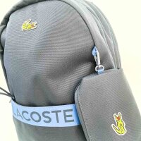 LACOSTE Unisex School Bag, Navy Blue, 3 Compartments, Pencil Case, 30.5 x 43.2 x 15.2 cm