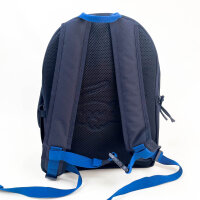 LACOSTE Unisex School Bag, Navy Blue, 3 Compartments, Pencil Case, 30.5 x 43.2 x 15.2 cm